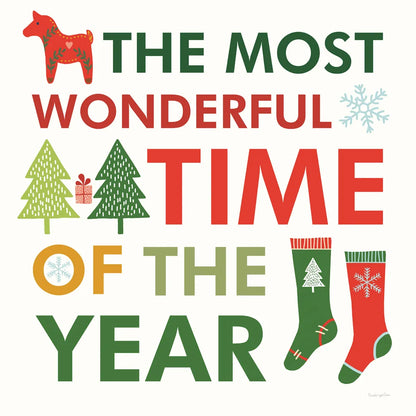 Merry Everything XIII by Mercedes Lopez Charro. SKU 79839a. Archival Giclee Fine art print for wall decor.