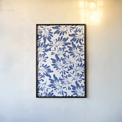 Modern Leaves II by Mercedes Lopez Charro. shown as a paper print in a black flame. Available as a archival giclee rolled canvas, fine art paper, or poster print. SKU 77492h.