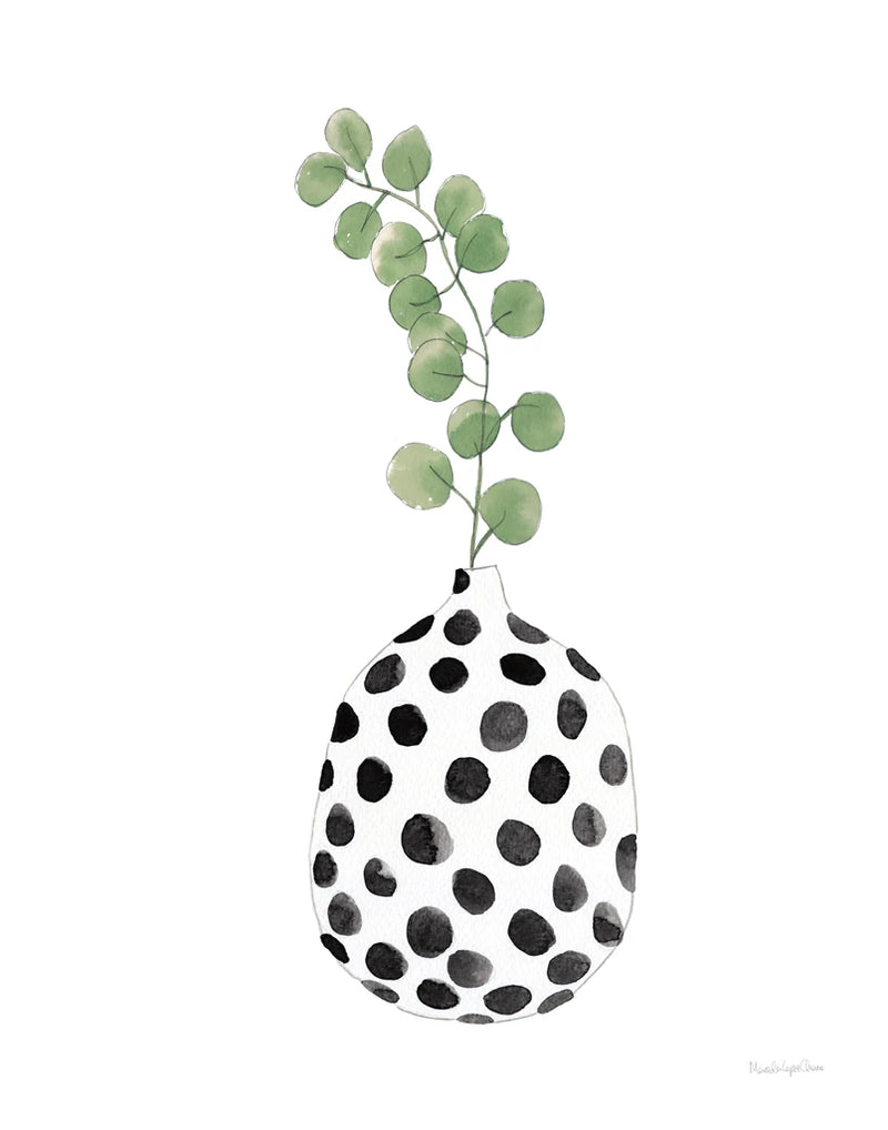 Modern Nature III Black by Mercedes Lopez Charro