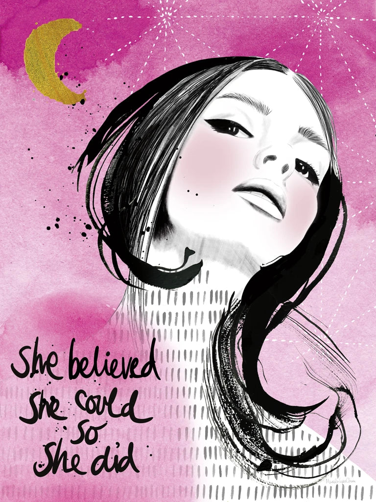Moon Girl I by Mercedes Lopez Charro