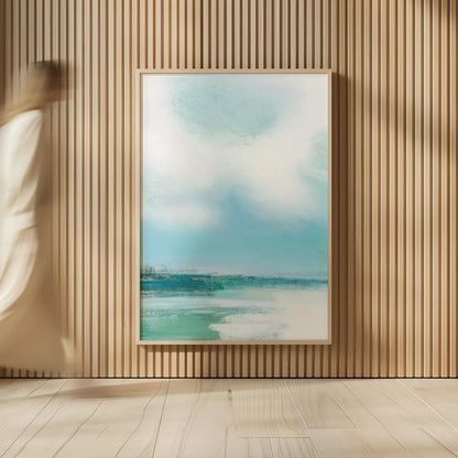 Morning Swim by Mercedes Lopez Charro. shown as over sized large wall art. Available as an archival giclee rolled canvas, fine art paper, or poster print. SKU 70161h.