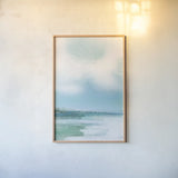 Morning Swim by Mercedes Lopez Charro. shown as a paper print in a natural frame. Available as a archival giclee rolled canvas, fine art paper, or poster print. SKU 70161h.