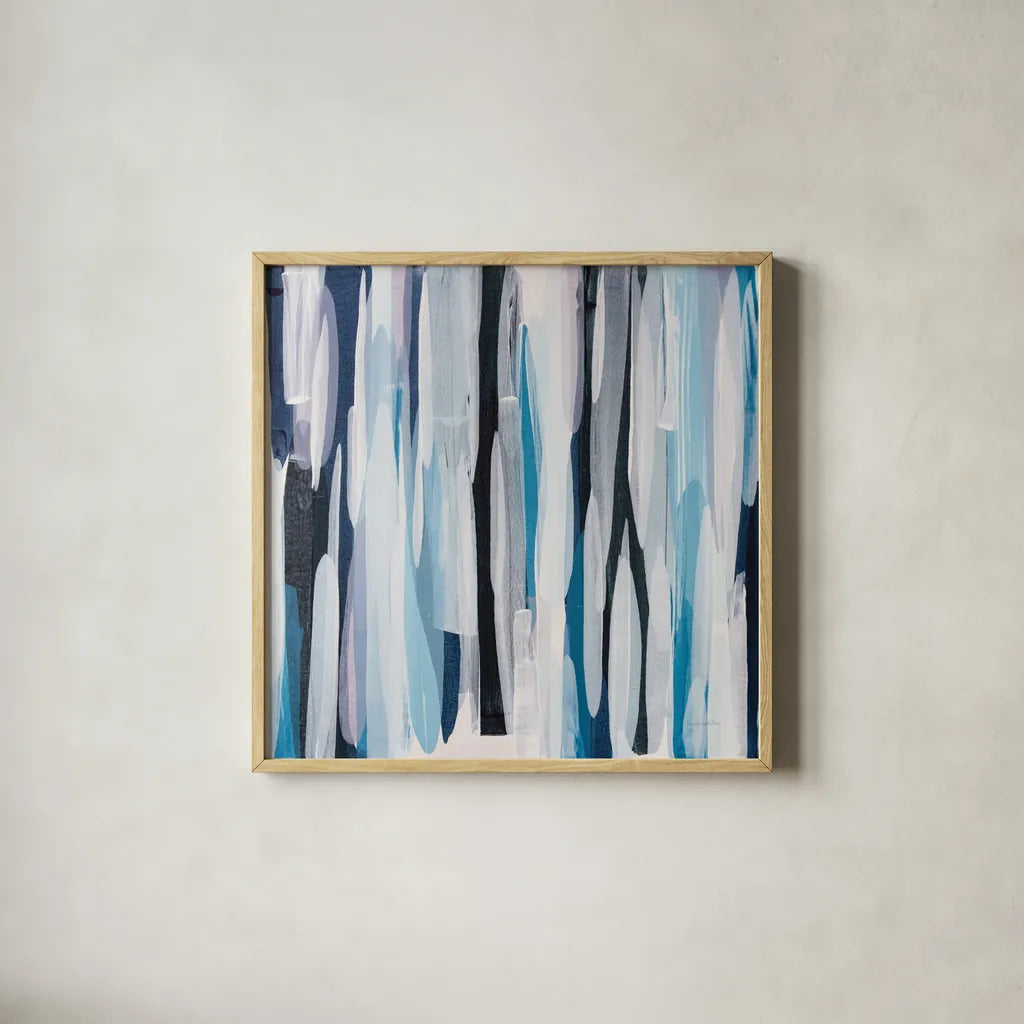 Naval by Mercedes Lopez Charro. Shown in a natural wood glass frame for a timeless modern aesthetic. Available as an archival giclee rolled canvas, fine art paper, or poster print. SKU 101400a.