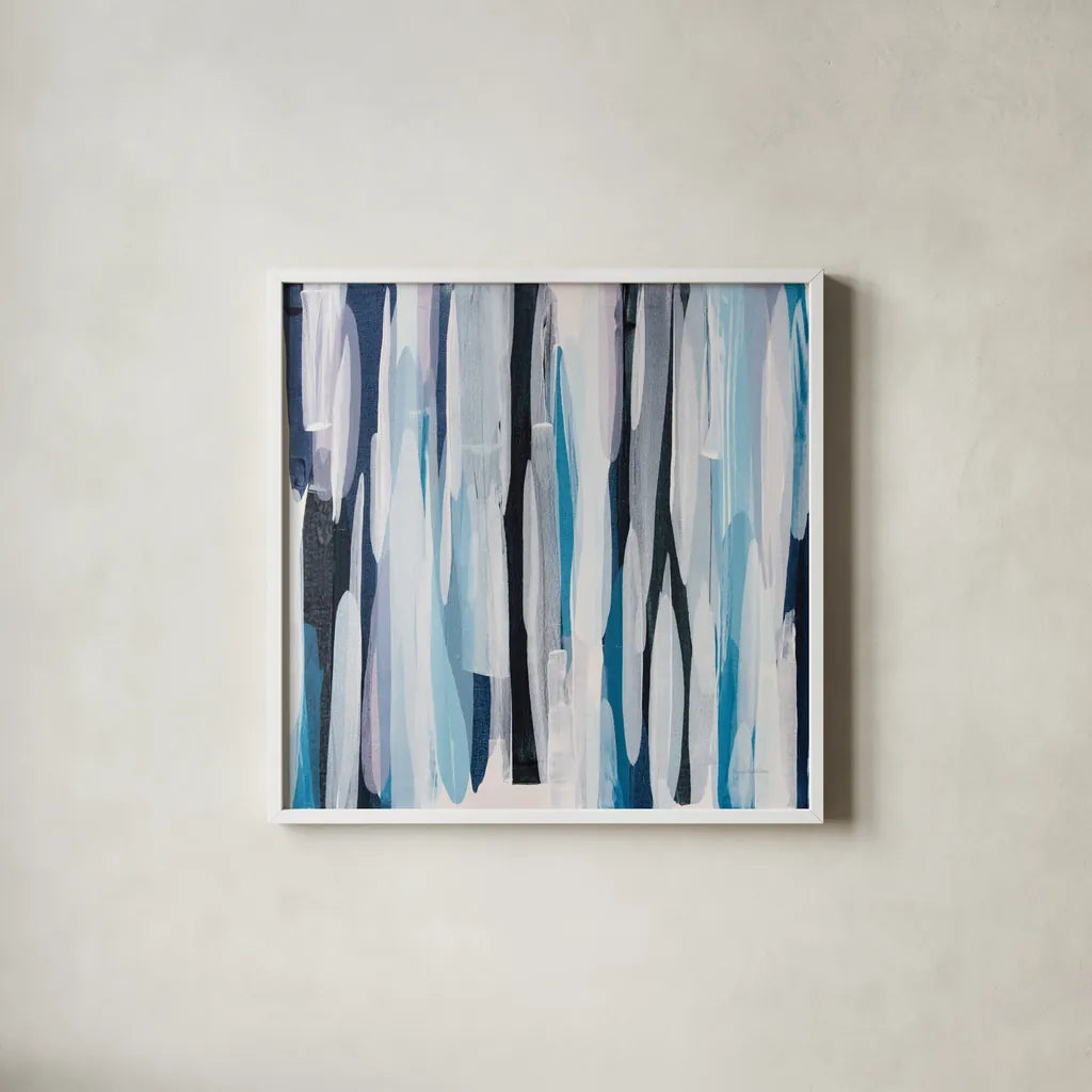 Naval by Mercedes Lopez Charro. Shown in a crisp white glass frame for a clean and minimalist style. Available as an archival giclee rolled canvas, fine art paper, or poster print. SKU 101400a.