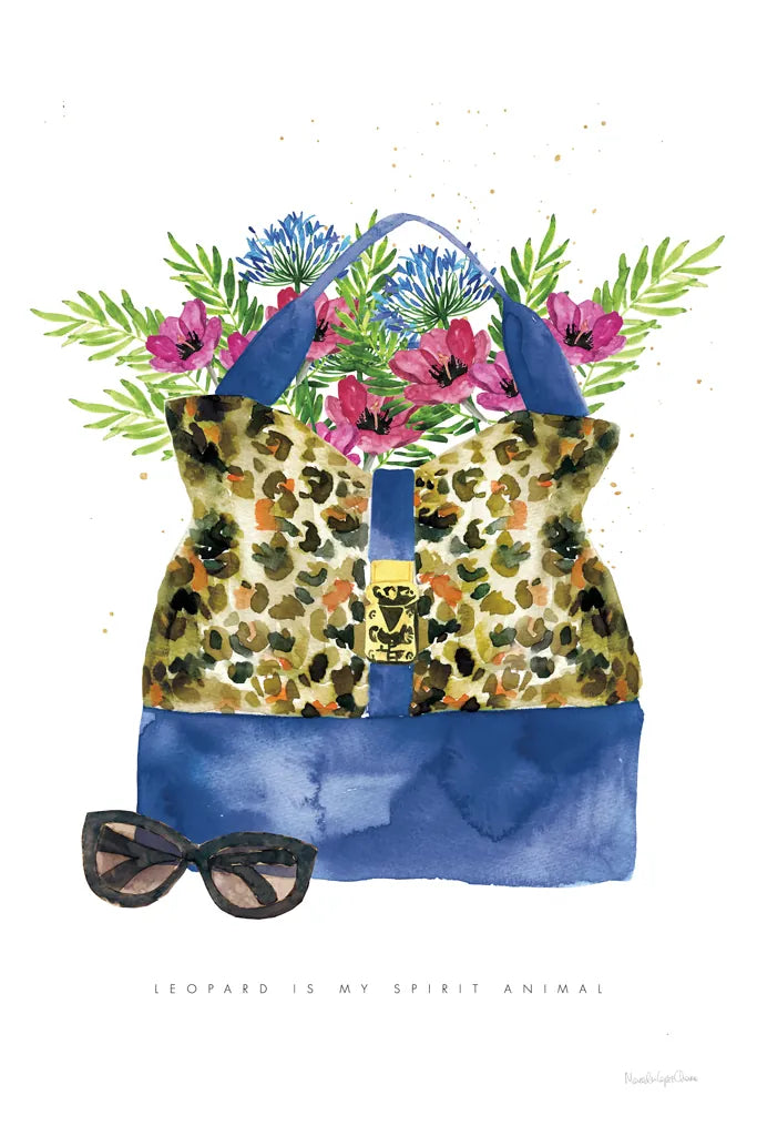 On the Wild Side I by Mercedes Lopez Charro. SKU 70150h. Archival Giclee Fine art print for wall decor.