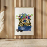On the Wild Side I by Mercedes Lopez Charro. shown as over sized large wall art. Available as an archival giclee rolled canvas, fine art paper, or poster print. SKU 70150h.
