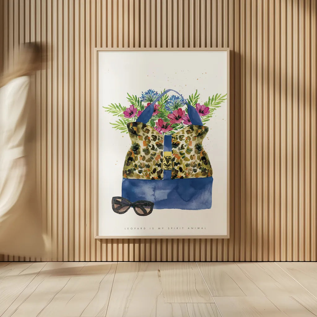 On the Wild Side I by Mercedes Lopez Charro. shown as over sized large wall art. Available as an archival giclee rolled canvas, fine art paper, or poster print. SKU 70150h.