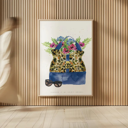 On the Wild Side I by Mercedes Lopez Charro. shown as over sized large wall art. Available as an archival giclee rolled canvas, fine art paper, or poster print. SKU 70150h.