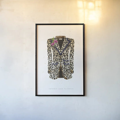 On the Wild Side II by Mercedes Lopez Charro. shown as a paper print in a black flame. Available as a archival giclee rolled canvas, fine art paper, or poster print. SKU 70151h.