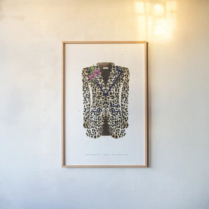 On the Wild Side II by Mercedes Lopez Charro. shown as a paper print in a natural frame. Available as a archival giclee rolled canvas, fine art paper, or poster print. SKU 70151h.