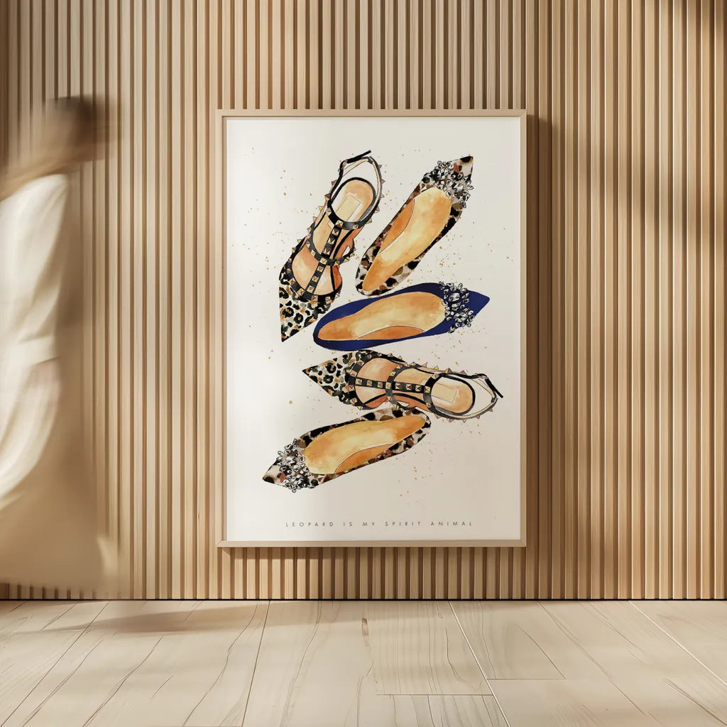 On the Wild Side III by Mercedes Lopez Charro. shown as over sized large wall art. Available as an archival giclee rolled canvas, fine art paper, or poster print. SKU 70152h.