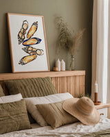 On the Wild Side III by Mercedes Lopez Charro. shown as a paper print in a natural frame. Available as a archival giclee rolled canvas, fine art paper, or poster print. SKU 70152h.