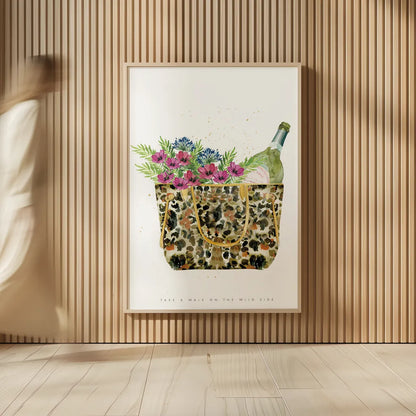 On the Wild Side IV by Mercedes Lopez Charro. shown as over sized large wall art. Available as an archival giclee rolled canvas, fine art paper, or poster print. SKU 70153h.