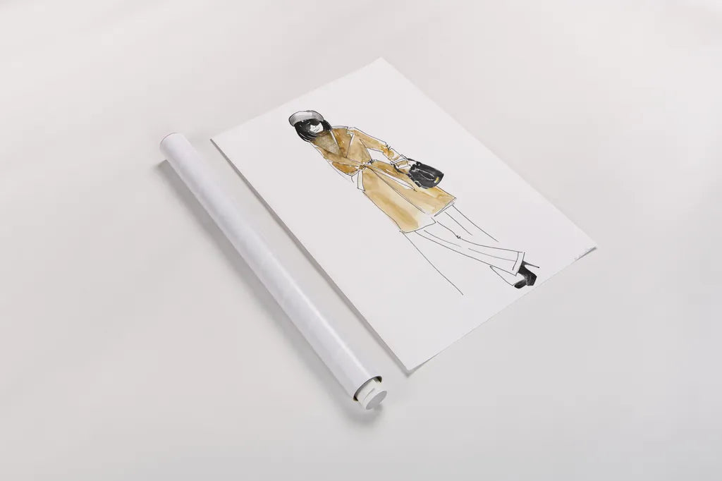 Out On the Town II by Mercedes Lopez Charro. shown as a rolled paper print. Available as archival giclee rolled canvas, fine art paper, or poster print. SKU 67037h.