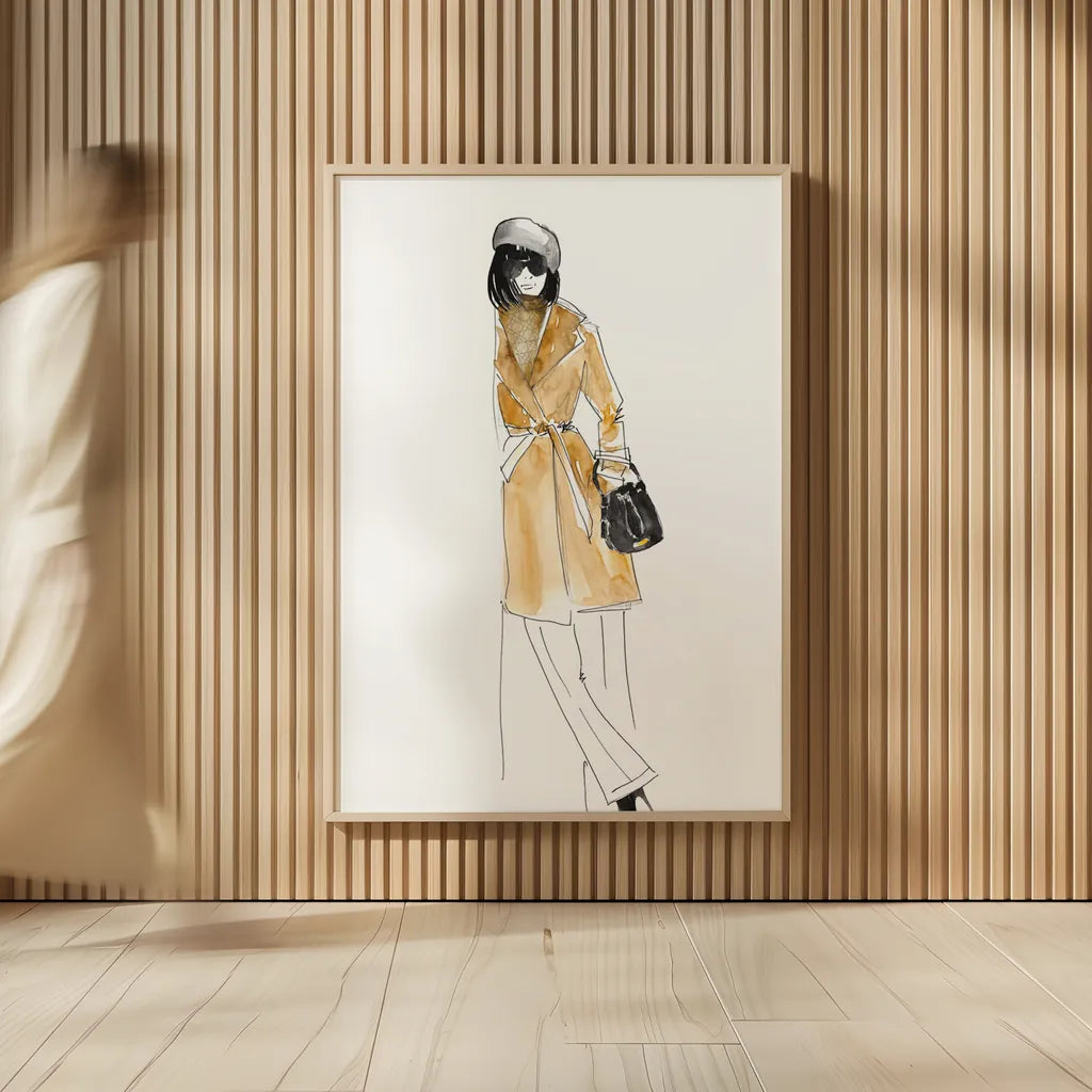 Out On the Town II by Mercedes Lopez Charro. shown as over sized large wall art. Available as an archival giclee rolled canvas, fine art paper, or poster print. SKU 67037h.