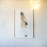 Out On the Town II by Mercedes Lopez Charro. shown as a paper print in a white frame. Available as a archival giclee rolled canvas, fine art paper, or poster print. SKU 67037h.