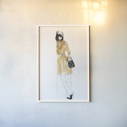 Out On the Town II by Mercedes Lopez Charro. shown as a paper print in a white frame. Available as a archival giclee rolled canvas, fine art paper, or poster print. SKU 67037h.
