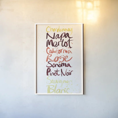 Pop the Cork IX Color by Mercedes Lopez Charro. shown as a paper print in a white frame. Available as a archival giclee rolled canvas, fine art paper, or poster print. SKU 75799h.