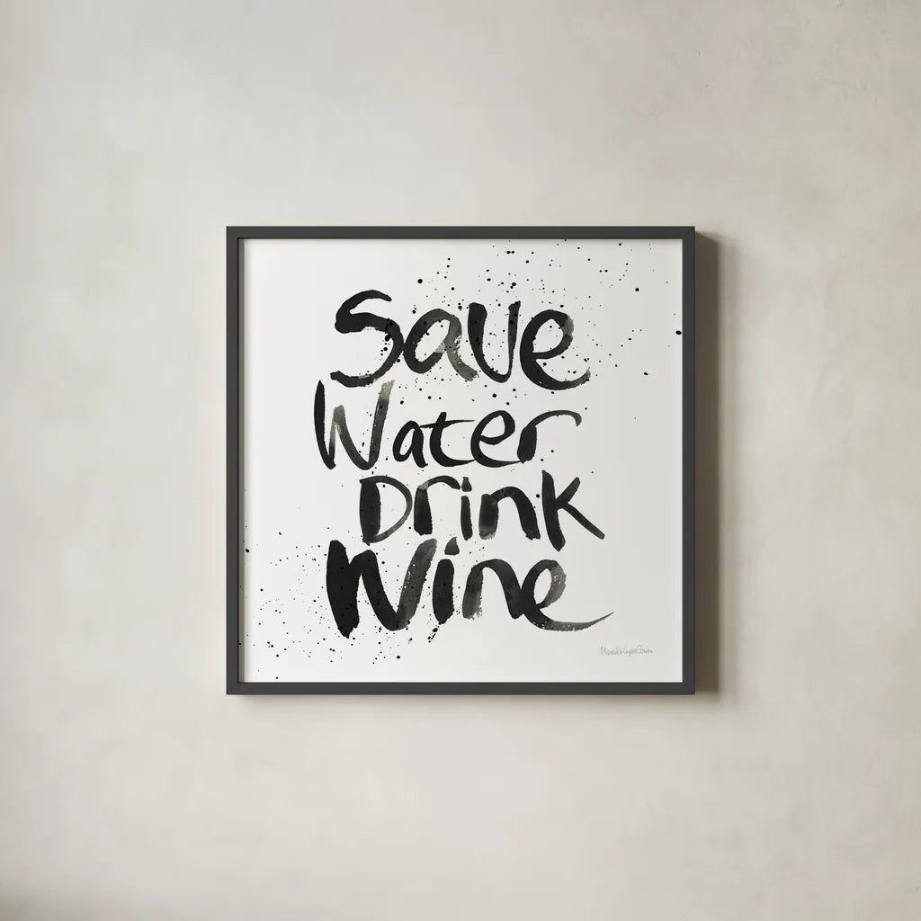 Pop the Cork XII v2 by Mercedes Lopez Charro. Shown in a sleek black glass frame for a contemporary gallery look. Available as an archival giclee rolled canvas, fine art paper, or poster print. SKU 74966a.