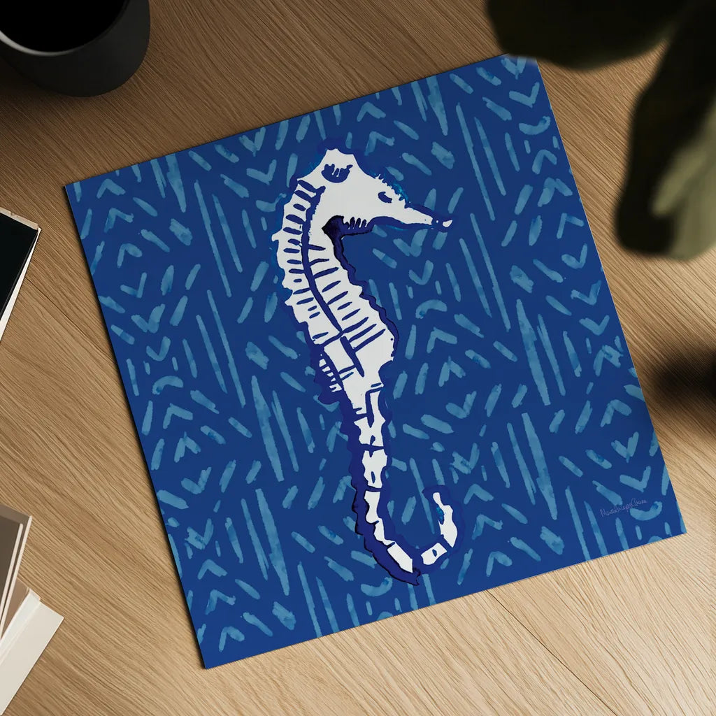 Salty Waves IX by Mercedes Lopez Charro. Shown as a detailed flat fine art print, highlighting archival giclee quality. Available as an archival giclee rolled canvas, fine art paper, or poster print. SKU 78680a.