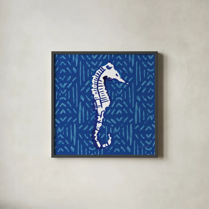 Salty Waves IX by Mercedes Lopez Charro. Shown in a sleek black glass frame for a contemporary gallery look. Available as an archival giclee rolled canvas, fine art paper, or poster print. SKU 78680a.