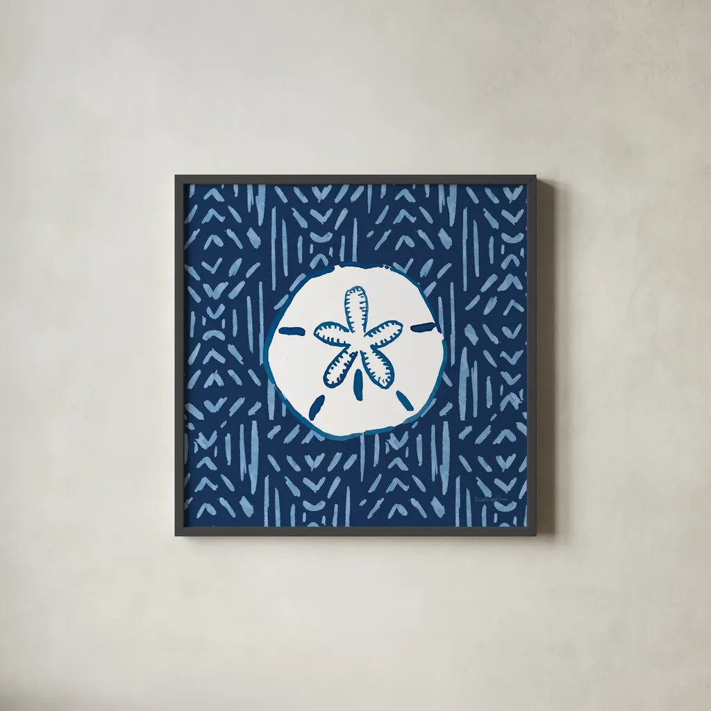 Salty Waves VII Dark by Mercedes Lopez Charro. Shown in a sleek black glass frame for a contemporary gallery look. Available as an archival giclee rolled canvas, fine art paper, or poster print. SKU 88625a.