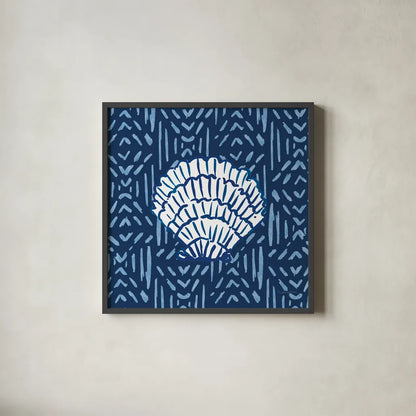 Salty Waves VIII Dark by Mercedes Lopez Charro. Shown in a sleek black glass frame for a contemporary gallery look. Available as an archival giclee rolled canvas, fine art paper, or poster print. SKU 88626a.