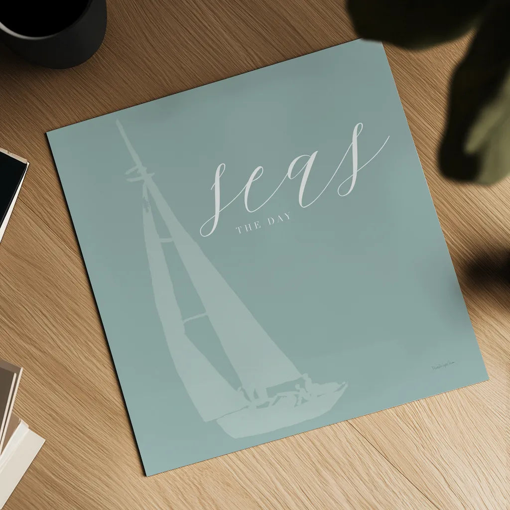 Seas the Day by Mercedes Lopez Charro. Shown as a detailed flat fine art print, highlighting archival giclee quality. Available as an archival giclee rolled canvas, fine art paper, or poster print. SKU 68301a.