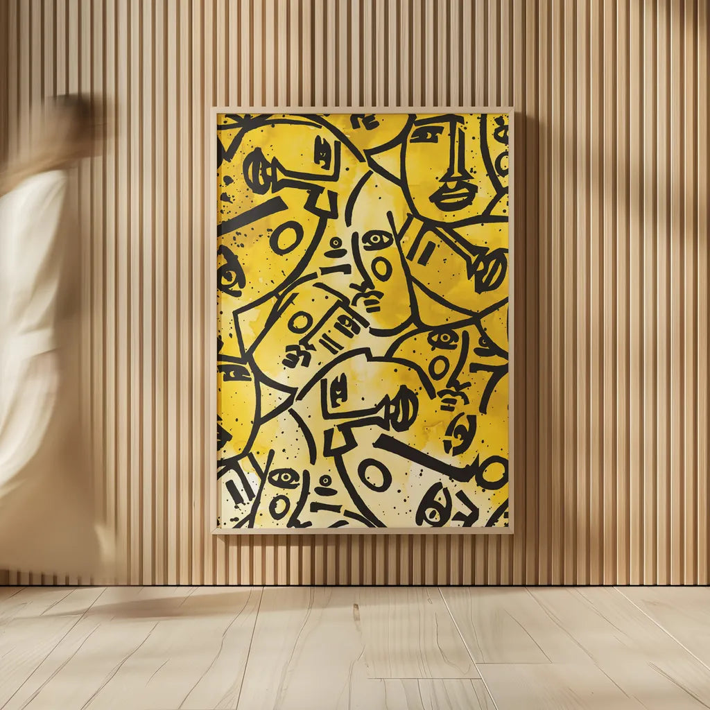 Serving Face by Mercedes Lopez Charro. shown as over sized large wall art. Available as an archival giclee rolled canvas, fine art paper, or poster print. SKU 87980h.