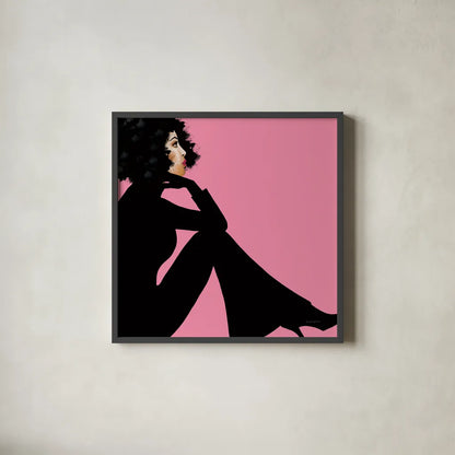 She is Everything I by Mercedes Lopez Charro. Shown in a sleek black glass frame for a contemporary gallery look. Available as an archival giclee rolled canvas, fine art paper, or poster print. SKU 71322a.