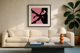 She is Everything II by Mercedes Lopez Charro. Displayed in a glass frame with matte in a clean modern living room. Available as an archival giclee rolled canvas, fine art paper, or poster print. SKU 71323a.