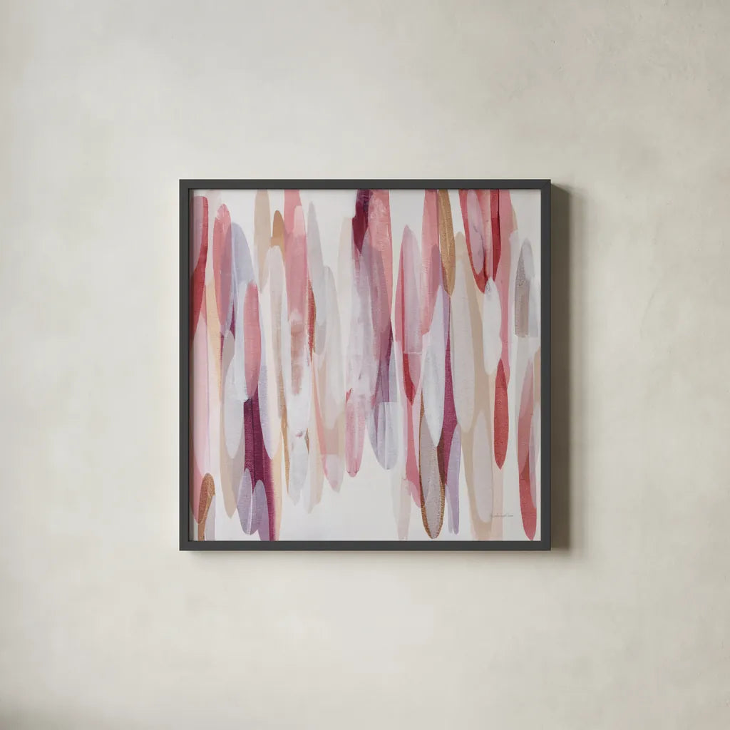 Shortcake I by Mercedes Lopez Charro. Shown in a sleek black glass frame for a contemporary gallery look. Available as an archival giclee rolled canvas, fine art paper, or poster print. SKU 101411a.