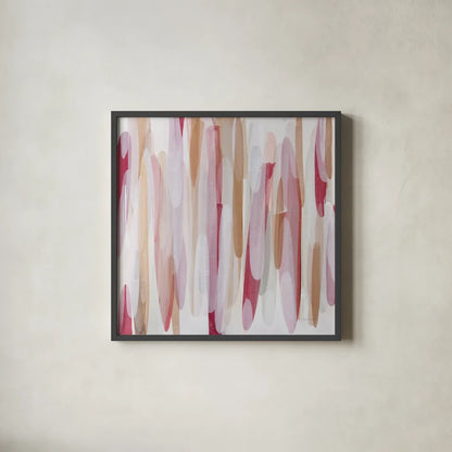 Shortcake II by Mercedes Lopez Charro. Shown in a sleek black glass frame for a contemporary gallery look. Available as an archival giclee rolled canvas, fine art paper, or poster print. SKU 101412a.