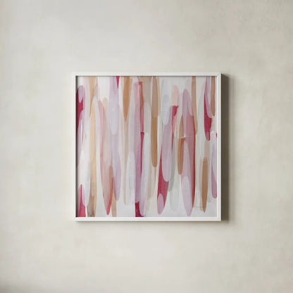 Shortcake II by Mercedes Lopez Charro. Shown in a crisp white glass frame for a clean and minimalist style. Available as an archival giclee rolled canvas, fine art paper, or poster print. SKU 101412a.