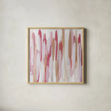 Shortcake III by Mercedes Lopez Charro. Shown in a natural wood glass frame for a timeless modern aesthetic. Available as an archival giclee rolled canvas, fine art paper, or poster print. SKU 101413a.