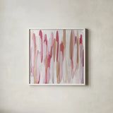 Shortcake III by Mercedes Lopez Charro. Shown in a crisp white glass frame for a clean and minimalist style. Available as an archival giclee rolled canvas, fine art paper, or poster print. SKU 101413a.
