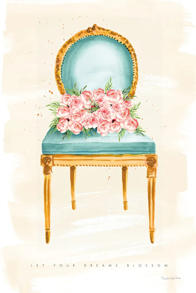 Sitting Pretty II by Mercedes Lopez Charro. SKU 72239h. Archival Giclee Fine art print for wall decor.