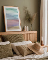 Soft Summer I by Mercedes Lopez Charro. shown as a paper print in a natural frame. Available as a archival giclee rolled canvas, fine art paper, or poster print. SKU 66362h.