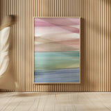 Soft Summer I Warm by Mercedes Lopez Charro. shown as over sized large wall art. Available as an archival giclee rolled canvas, fine art paper, or poster print. SKU 66368h.