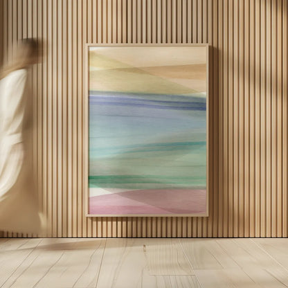 Soft Summer II by Mercedes Lopez Charro. shown as over sized large wall art. Available as an archival giclee rolled canvas, fine art paper, or poster print. SKU 66363h.