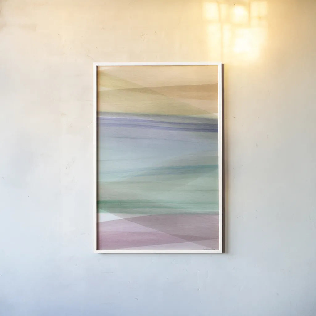 Soft Summer II by Mercedes Lopez Charro. shown as a paper print in a white frame. Available as a archival giclee rolled canvas, fine art paper, or poster print. SKU 66363h.