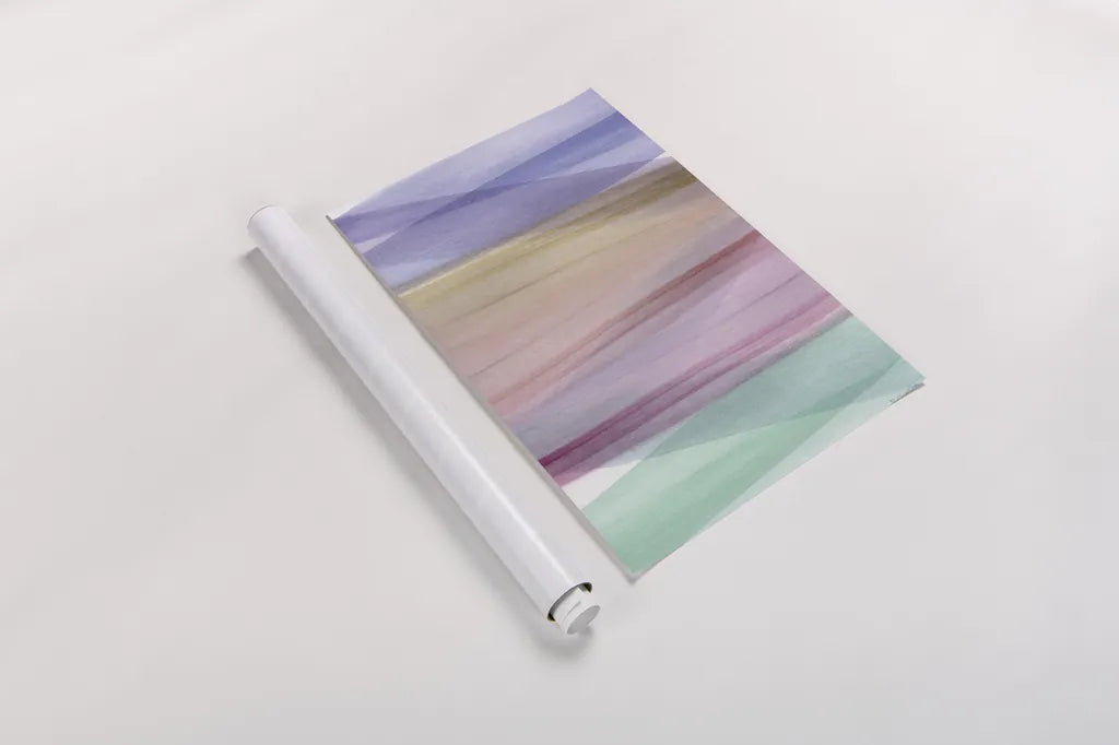 Soft Summer II Warm by Mercedes Lopez Charro. shown as a rolled paper print. Available as archival giclee rolled canvas, fine art paper, or poster print. SKU 66369h.