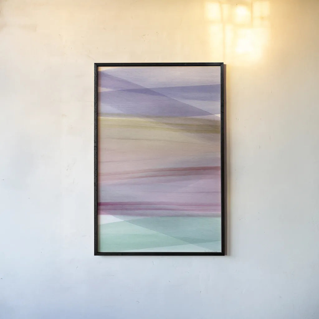 Soft Summer II Warm by Mercedes Lopez Charro. shown as a paper print in a black flame. Available as a archival giclee rolled canvas, fine art paper, or poster print. SKU 66369h.