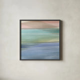 Soft Summer III by Mercedes Lopez Charro. Shown in a sleek black glass frame for a contemporary gallery look. Available as an archival giclee rolled canvas, fine art paper, or poster print. SKU 66364a.