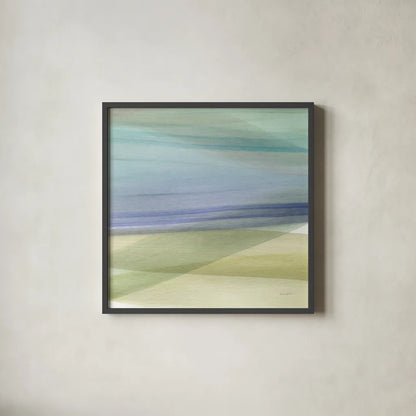 Soft Summer IV by Mercedes Lopez Charro. Shown in a sleek black glass frame for a contemporary gallery look. Available as an archival giclee rolled canvas, fine art paper, or poster print. SKU 66365a.