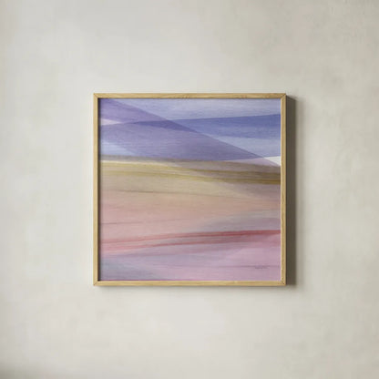 Soft Summer VI by Mercedes Lopez Charro. Shown in a natural wood glass frame for a timeless modern aesthetic. Available as an archival giclee rolled canvas, fine art paper, or poster print. SKU 66367a.