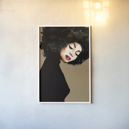 Soul by Mercedes Lopez Charro. shown as a paper print in a white frame. Available as a archival giclee rolled canvas, fine art paper, or poster print. SKU 70520h.