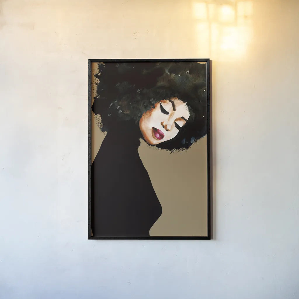 Soul v2 by Mercedes Lopez Charro. shown as a paper print in a black flame. Available as a archival giclee rolled canvas, fine art paper, or poster print. SKU 71461h.