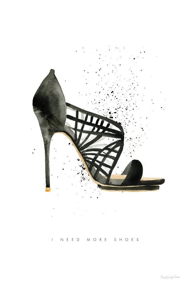 Stiletto Style I by Mercedes Lopez Charro. SKU 67957h. Archival Giclee Fine art print for wall decor.