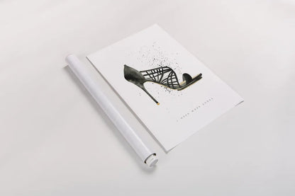 Stiletto Style I by Mercedes Lopez Charro. shown as a rolled paper print. Available as archival giclee rolled canvas, fine art paper, or poster print. SKU 67957h.